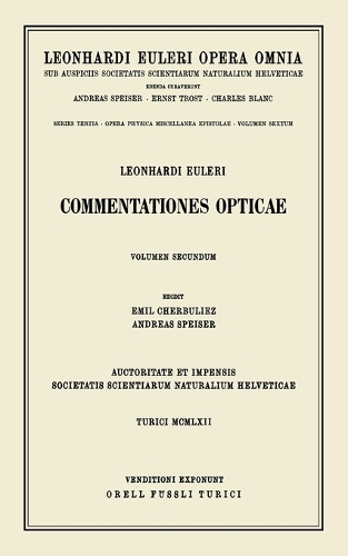 Паперова книга «Commentationes opticae 2nd part», автор Леонгард Ейлер - фото №1