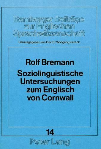 Паперова книга «Soziolinguistische Untersuchungen Zum Englisch Von Cornwall», автор Вольфганг Вірек - фото №1