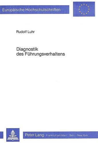 Паперова книга «Diagnostik Des Fuehrungsverhaltens», автор Рудольф Лур - фото №1