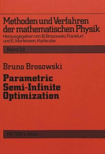 [object Object] «Parametric Semi-Infinite Optimization», автор Бруно Бросовски - фото №1