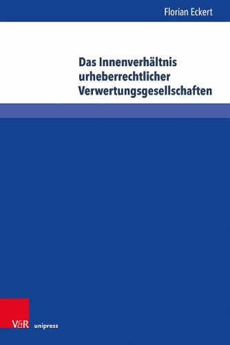 Бумажная книга «Das Innenverhaltnis urheberrechtlicher Verwertungsgesellschaften: Eine Analyse vor dem Hintergrund der VG-RL und des VGG», автор Флориан Экерт - фото №1
