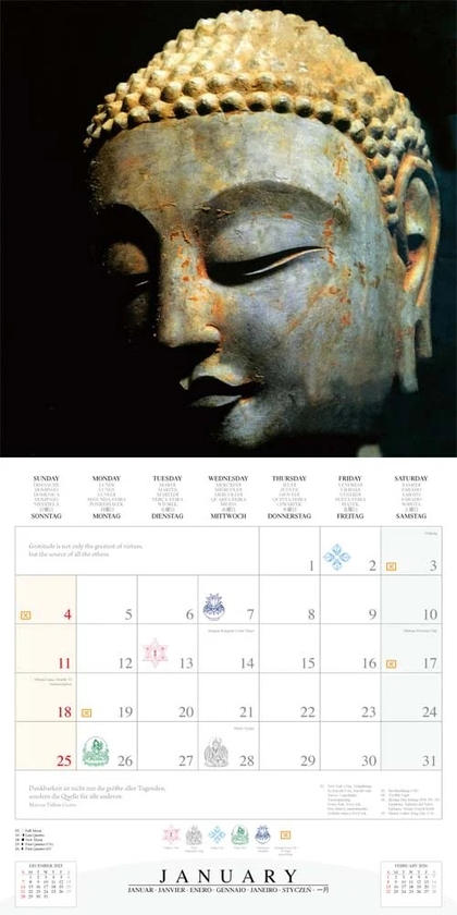Бумажная книга «The Buddha`s Smile 2026» - фото №1