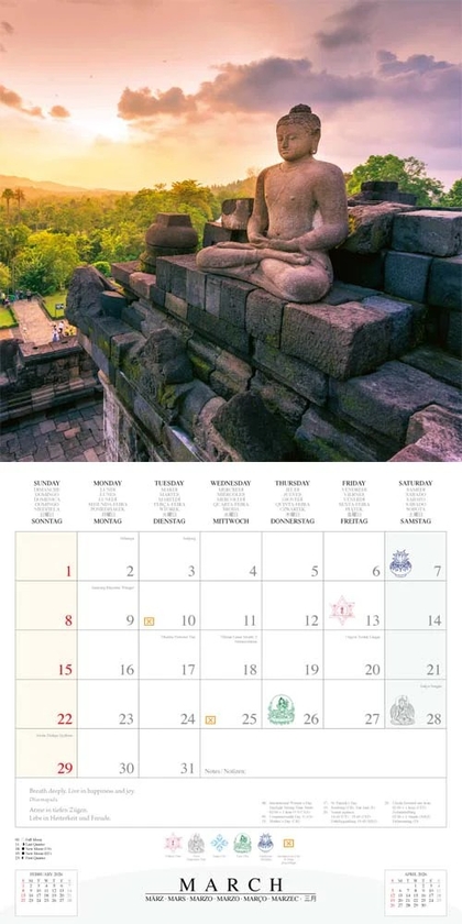 Бумажная книга «The Buddha`s Smile 2026» - фото №1