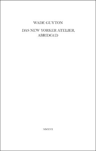 Паперова книга «Wade Guyton: Das New Yorker Atelier, Abridged», авторів Алекс Кітнік, Ганс Ульріх Обріст - фото №1