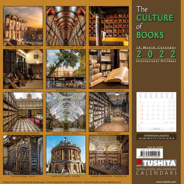 Бумажная книга «Календарь на 2022 The Culture of Books» - фото №1
