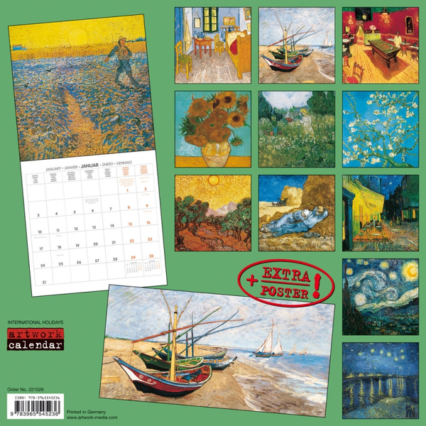 Бумажная книга «Календарь на 2022 Vincent van Gogh» - фото №1