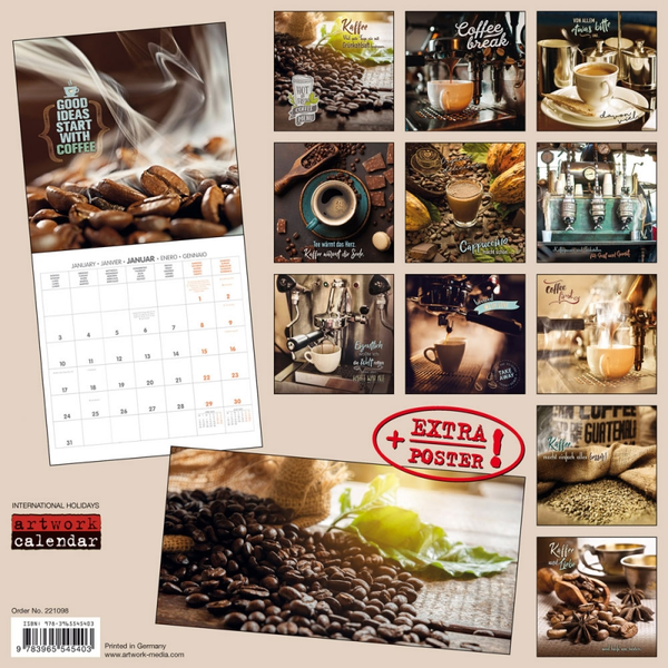 Бумажная книга «Календарь 2022 Coffee Break - Cafe» - фото №1