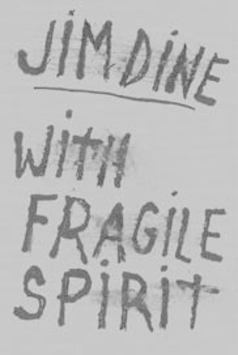 Бумажная книга «Jim Dine: With Fragile Spirit» - фото №1