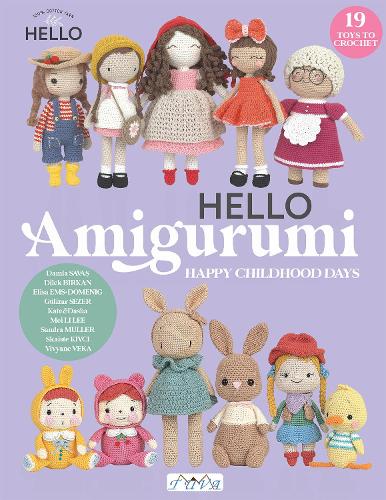 Бумажная книга «HELLO Amigurumi: Happy Childhood Days», авторов Элиза Эмс-Домениг, Мей Ли Ли, Сандра Мюллер - фото №1