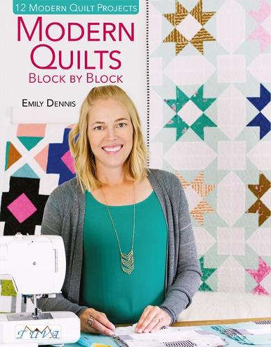 Паперова книга «Modern Quilts Block by Block: 12 Modern Quilt Projects», автор Емілі Денніс - фото №1
