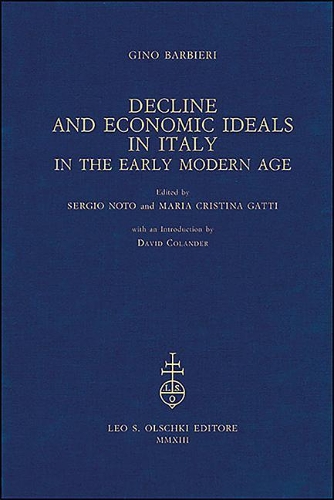 Бумажная книга «Decline and Economic Ideals in Italy in the Early Modern Age», авторов Дэвид Коландер, Джино Барбиери - фото №1