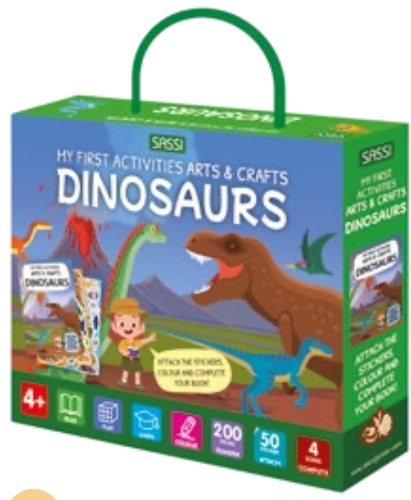 Паперова книга «Dinosaurs: My First Activities Arts & Crafts», автор М. Гаул - фото №1