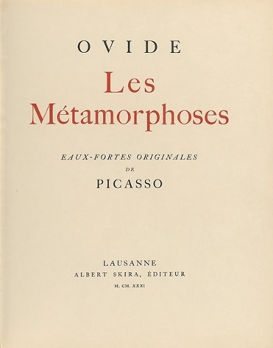 Паперова книга «Les Métamorphoses», автор Публій Овідій Назон - фото №1