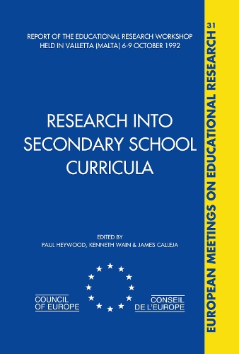 Бумажная книга «Research into Secondary School Curricula» - фото №1