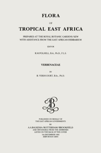 Бумажная книга «Flora of Tropical East Africa - Verbenaceae (1992)», автор B Вердкорт - фото №1