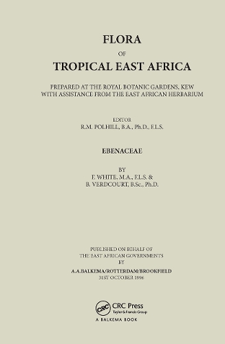 Паперова книга «Flora of Tropical East Africa - Ebenaceae (1996)», авторів В Вердкур, Ф Уайт - фото №1