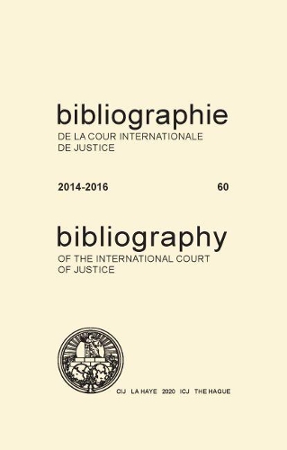 Паперова книга «Bibliography of the International Court of Justice», автор Міжнародний Суд ООН - фото №1