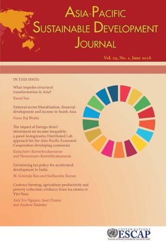 Паперова книга «Asia-Pacific Sustainable Development Journal 2018, Issue No. 1», автор Економічна та соціальна комісія ООН для Азії та Тихого океану - фото №1