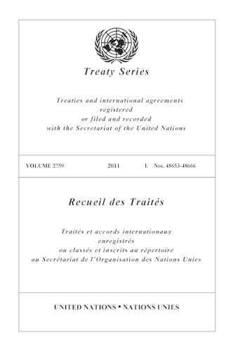 Бумажная книга «Treaty Series 2759», автор Управление ООН по правовым вопросам - фото №1