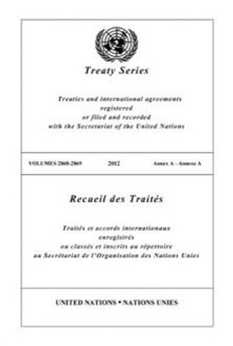 Паперова книга «Treaty Series 2868 - 2869 (English/French Edition)», автор Управління ООН з правових питань - фото №1