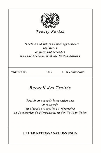 Паперова книга «Treaty Series 2924 (English/French Edition)», автор Управління ООН з правових питань - фото №1