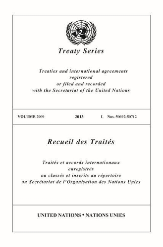 Бумажная книга «Treaty Series 2909 (English/French Edition)», автор Управление ООН по правовым вопросам - фото №1