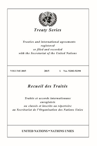 Паперова книга «Treaty Series 3015 (English/French Edition)», автор Управління ООН з правових питань - фото №1
