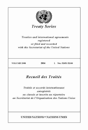 Паперова книга «Treaty Series 2959 (English/French Edition)», автор Управління ООН з правових питань - фото №1
