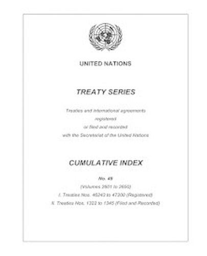[object Object] «Treaty Series Cumulative Index Number 49», автор Управление ООН по правовым вопросам - фото №1