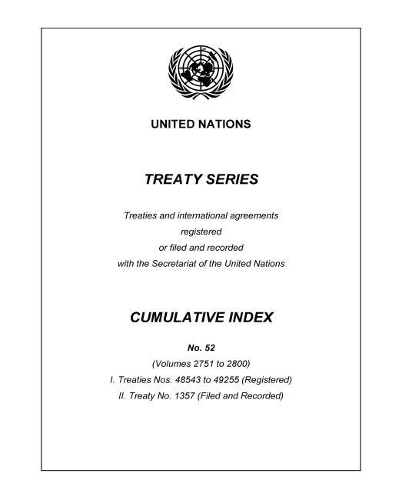Бумажная книга «Treaty Series Cumulative Index Number 52», автор ООН Организация Объединенных Наций - фото №1
