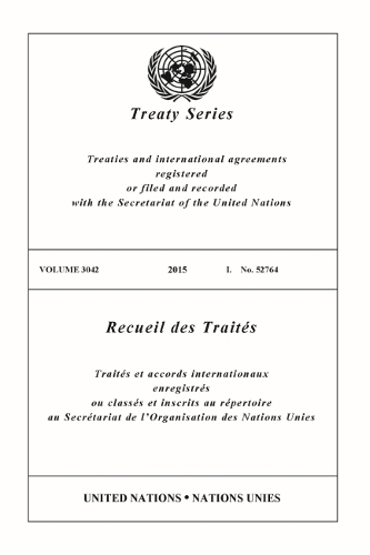 Бумажная книга «Treaty Series 3042», автор Управление ООН по правовым вопросам - фото №1