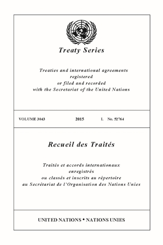 Бумажная книга «Treaty Series 3043», автор Управление ООН по правовым вопросам - фото №1