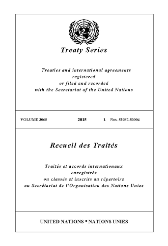 Паперова книга «Treaty Series 3068 (English/French Edition)», автор Управління ООН з правових питань - фото №1