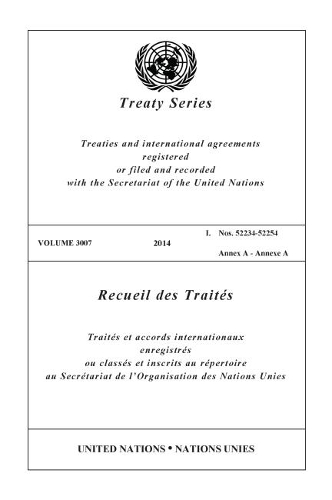 Паперова книга «Treaty Series 3007 (English/French Edition)», автор Управління ООН з правових питань - фото №1