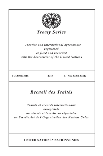 Паперова книга «Treaty Series 3016 (English/French Edition)», автор Управління ООН з правових питань - фото №1