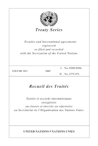 Паперова книга «Treaty Series 3022 (English/French Edition)», автор Управління ООН з правових питань - фото №1