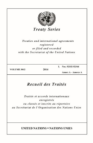 Паперова книга «Treaty Series 3012 (English/French Edition)», автор Управління ООН з правових питань - фото №1