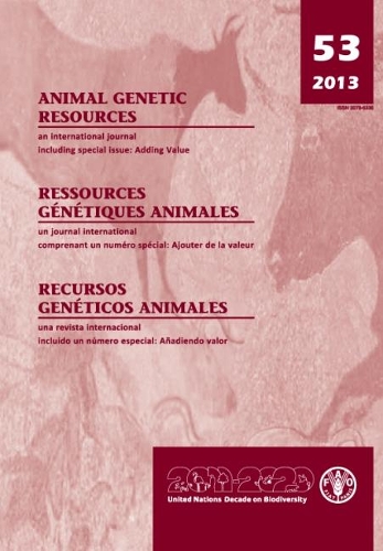 Паперова книга «Animal Genetic Resources: An International Journal No. 53, 2013», автор Продовольча та сільськогосподарська організація ООН - фото №1
