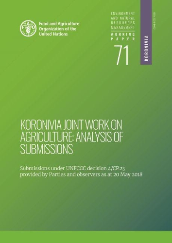 Паперова книга «Koronivia Joint Work on Agriculture: analysis of submissions», автор Марія Вінченца Чіріако - фото №1
