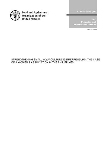Бумажная книга «Strengthening small aquaculture entrepreneurs: the case of a women's association in the Philippines», авторов Анхелито Гонсаль, Типпарат Понгтханапанич - фото №1