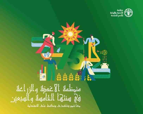 Паперова книга «FAO at 75 (Arabic Edition)», автор Продовольча та сільськогосподарська організація ООН - фото №1
