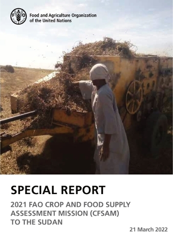 Paper book «Special report: 2021 FAO crop and food supply assessment mission (CFSAM) to the Sudan 21 March 2021», author Продовольственная и сельскохозяйственная организация ООН / Продовольча та сільськогосподарська організація ООН /  - фото №1