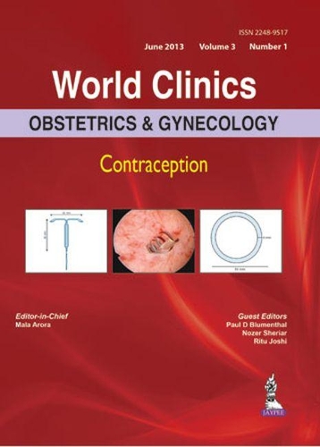Паперова книга «World Clinics: Obstetrics & Gynecology - Contraception Volume 3 Number 1», авторів Мала Арора, Нозер Шеріар, Пол Д. Блюменталь, Ріту Джоші - фото №1