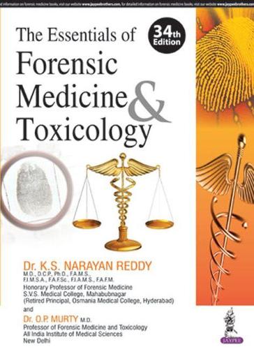 Паперова книга «Essentials of Forensic Medicine and Toxicology», автор К. С. Нараян Редді - фото №1