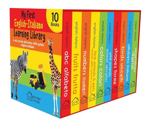 Бумажная книга «My First English-Italiano Learning Library (La MIA Prima Biblioteca Delle Parole Inglese-Italiano): Boxset of 10 English - Italian Board Books», автор Уондер Хаус Букс - фото №1