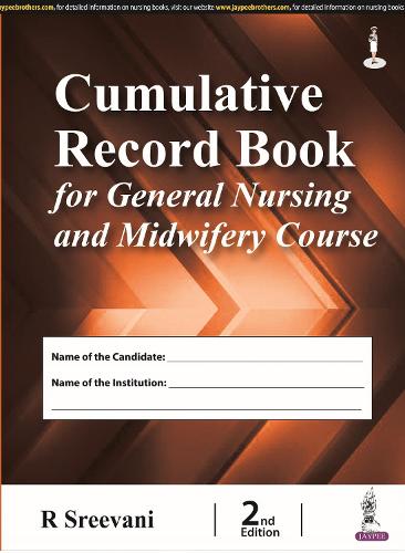 Паперова книга «Cumulative Record Book for General Nursing and Midwifery Course», автор Р. Срівані - фото №1