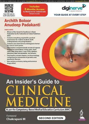 Паперова книга «An Insider's Guide to Clinical Medicine», авторів Анудіп Падаканті, Арчіт Болур - фото №1