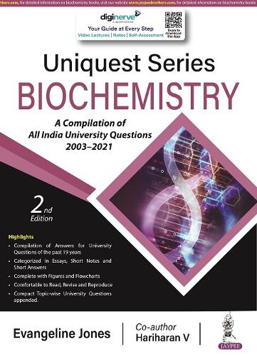 Бумажная книга «Uniquest Series: Biochemistry», авторов Эванджелин Джонс, Харихаран В - фото №1