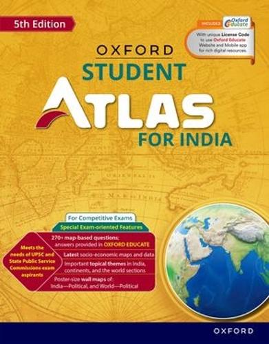 Паперова книга «Oxford Student Atlas for India: For UPSC and Competitive Exams», автор Видавництво Оксфордського університету в Індії - фото №1