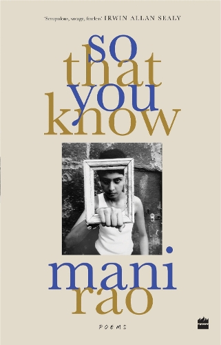 Паперова книга «So That You Know», автор Мані Рао - фото №1